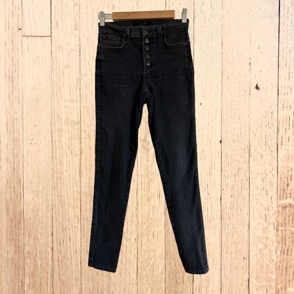 Joe's Jeans Black Denim Mid Rise Skinny Ankle Women's 25 - Picture 6 of 7